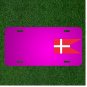 Custom Personalized Car License Plate With Add Names To Flag Country Denmark
