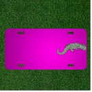 Custom Personalized Car License Plate With Add Names To Green Big Salamander