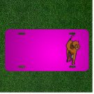 Custom Personalized Car License Plate With Add Names To Dog Brown Animmal