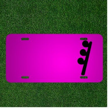 Custom Personalized Car License Plate With Add Names To Musical Note Music