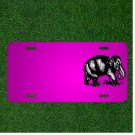 Custom Personalized Car License Plate With Add Names To Elephant Black Mammal