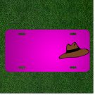 Custom Personalized Car License Plate With Add Names To Hat Brown Clothing