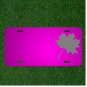 Custom Personalized Car License Plate With Add Names To Maple Leaf Grey