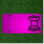 Custom Personalized Car License Plate With Add Names To Tower White Chess