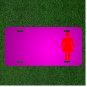 Custom Personalized Car License Plate With Add Names To Woman Female Pictogram