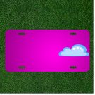Custom Personalized Car License Plate With Add Names To Cloud Weather Climate