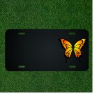 Custom Personalized License Plate With Add Names To Orange Butterfly Design NEW