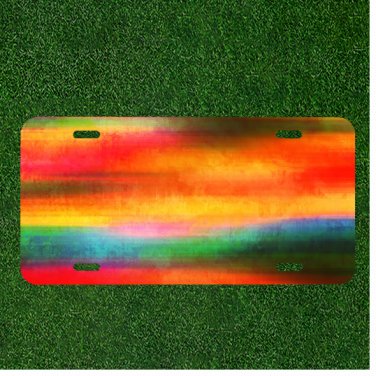 Custom Personalized License Plate Auto Tag With Cool Creative Art Design