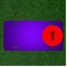 Custom Personalized License Plate With Add Names To Plaque Stitched One