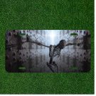 Custom Personalized License Plate Auto Tag With Skull In Prison Design