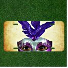 Custom Personalized License Plate Auto Tag With Amazing Womens Mask Design
