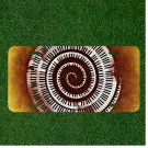 Custom Personalized License Plate Auto Tag With Optical Illusion Spiral Design