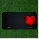 Custom Personalized License Plate With Add Names To Heart Love Red