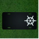 Custom Personalized License Plate With Add Names To Snowflake Ice Crystal