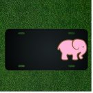 Custom Personalized License Plate With Add Names To Elephant Pink Animal