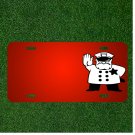 Custom Personalized License Plate With Add Names To Policeman Stop Traffic
