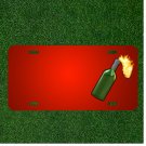 Custom Personalized License Plate With Add Names To Molotov Cocktail Bottle
