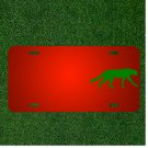 Custom Personalized License Plate With Add Names To Cheetah Silhouette Animal