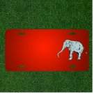 Custom Personalized License Plate With Add Names To Elephant Animal Mammal