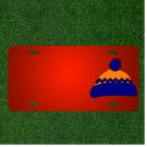 Custom Personalized License Plate With Add Names To Cap Pompon Bobble