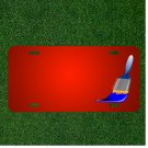 Custom Personalized License Plate With Add Names To Paint Paintbrush Blue