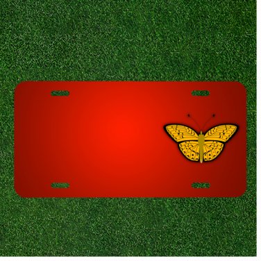Custom Personalized License Plate With Add Names To Butterfly Insect Bug