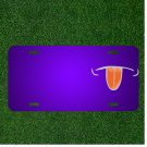 Custom Personalized License Plate With Add Names To Tongue Mouth Licking