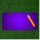 Custom Personalized License Plate With Add Names To Pencil Eraser Office