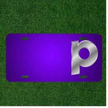 Custom Personalized License Plate With Add Names To English Alphabets P