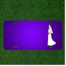 Custom Personalized License Plate With Add Names To Bride Dress Wedding
