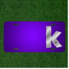 Custom Personalized License Plate With Add Names To English Alphabets K