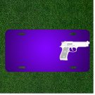 Custom Personalized License Plate With Add Names To Handgun Pistol Revolver