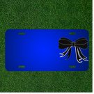 Custom Personalized License Plate With Add Names To Ribbon Black Bow