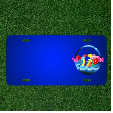 Custom Personalized License Plate With Add Names To Easter Basket Eggs