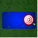 Custom Personalized License Plate With Add Names To Dart Board Arrow