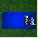 Custom Personalized License Plate With Add Names To Haircut Bear Scissors