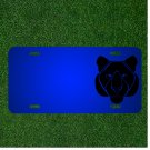 Custom Personalized License Plate With Add Names To Tiger Vector Black