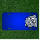 Custom Personalized License Plate With Add Names To Elephant Cartoon Worried