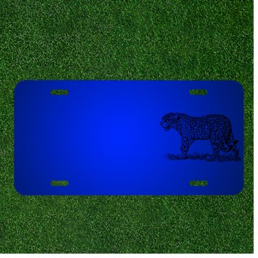 Custom Personalized License Plate With Add Names To Leopard Wildcat Maneater