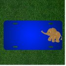Custom Personalized License Plate With Add Names To Elephant Gold Animal