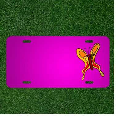 Custom Personalized Car License Plate With Add Names To Butterfly Insect