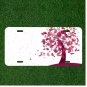 Creative License Plate Auto Tag With Tree Made Out Of Hearts Design