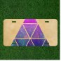 Custom Personalized License Plate Auto Tag With Amazing Purple Sky Fancy Design