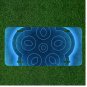 Custom Personalized License Plate Auto Tag With Creative Flower Type Blue Design