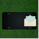 Custom Personalized License Plate With Add Names To Mail Envelope Design NEW