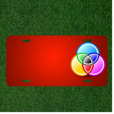 Custom Personalized License Plate With Add Names To Venn Diagram Set Diagram