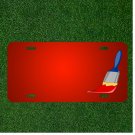 Custom Personalized License Plate With Add Names To Paint Brush Brush Paint