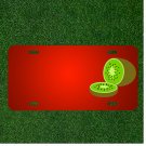 Custom Personalized License Plate With Add Names To Kiwi Fruit Slice Sliced