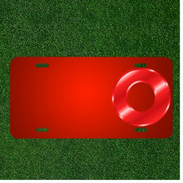 Custom Personalized License Plate With Add Names To Alphabet O Abc Letter