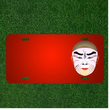 Custom Personalized License Plate With Add Names To Face Person Mask Painted